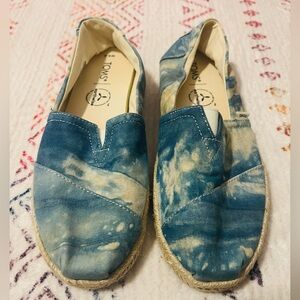 TOMS Ocean Blue Canvas Espadrilles